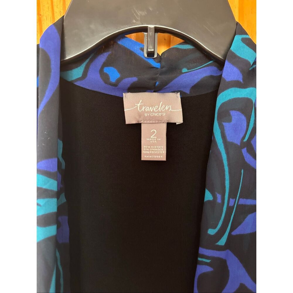 Chico’s Travelers Cardigan With Sheer Front Panels - Picture 3 of 5